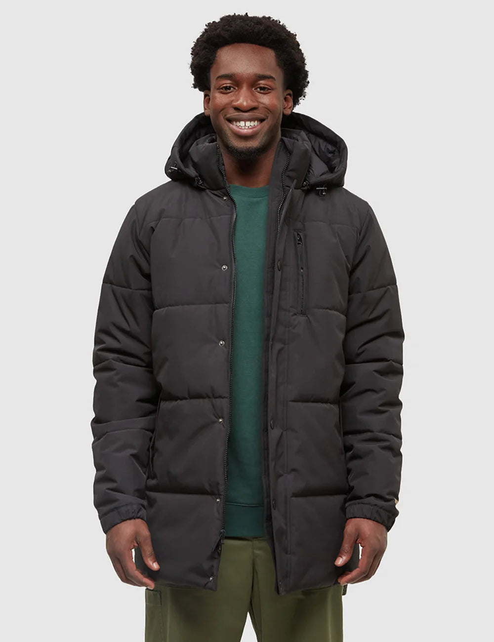 Windproof Full-Zip Puffer Jacket