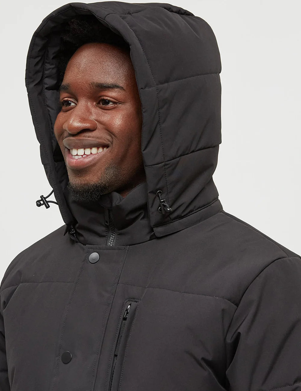 Windproof Full-Zip Puffer Jacket