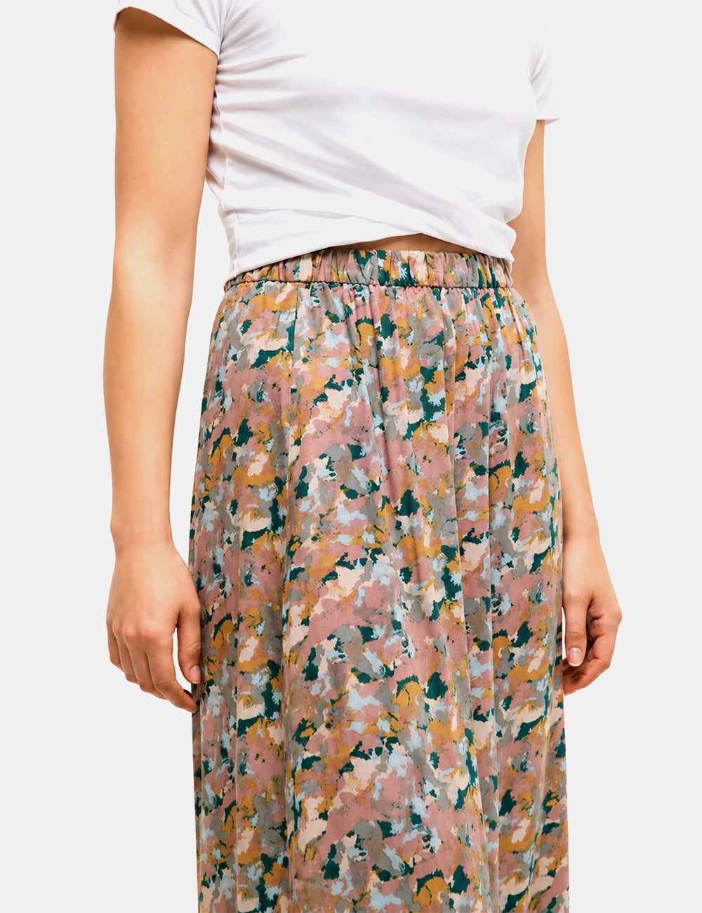 Women's Floral Print Midi Skirt