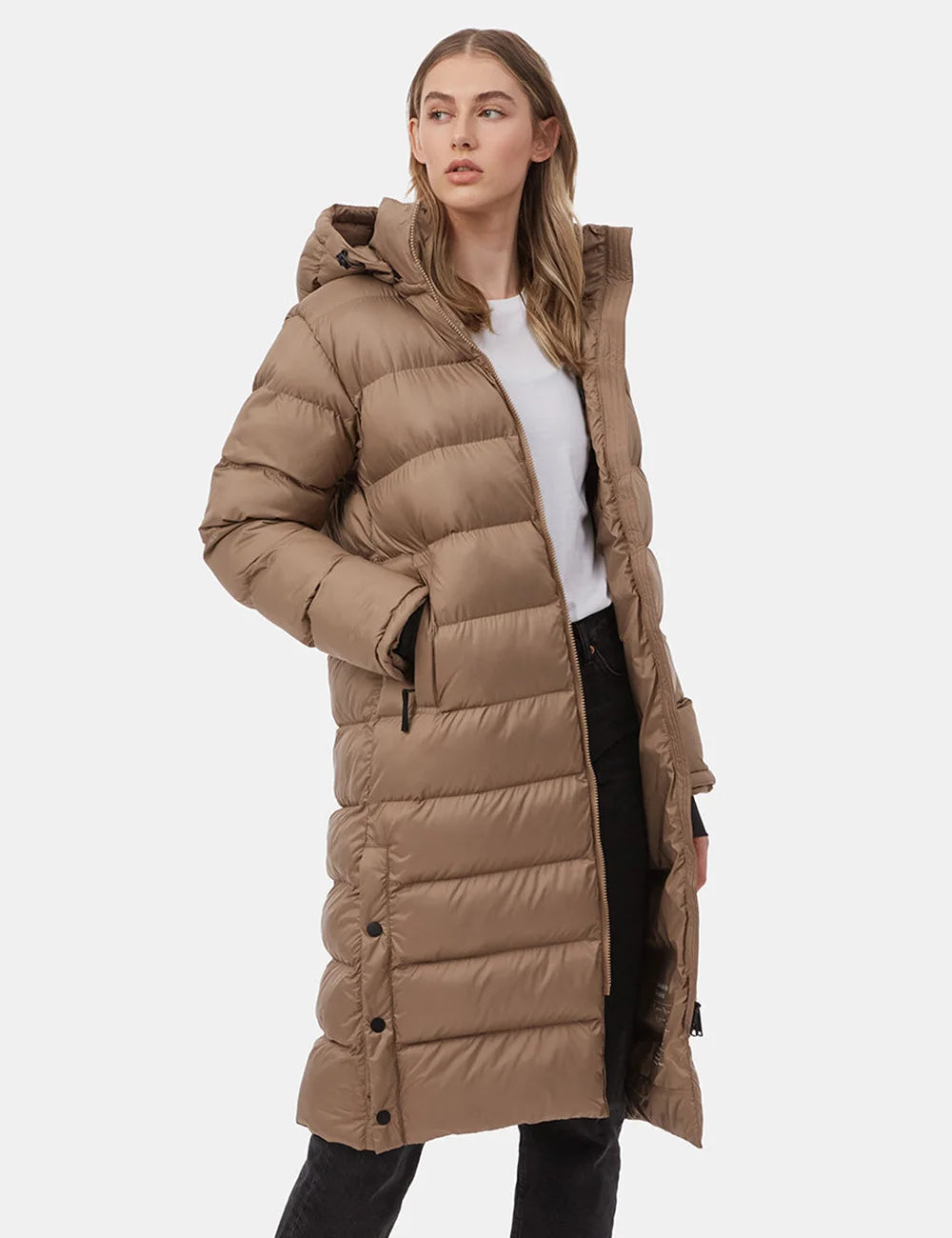 Longline Hooded Puffer Coat