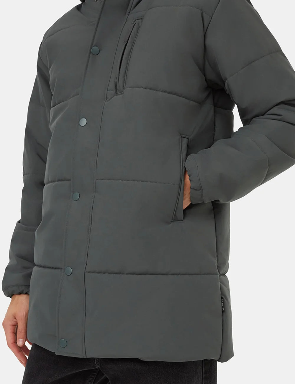 Windproof Full-Zip Puffer Jacket