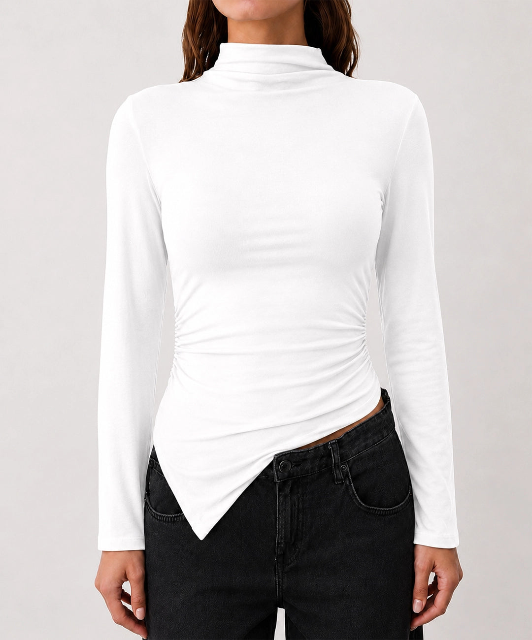 Soft High Neck Top