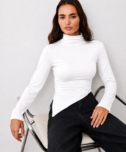 Soft High Neck Top