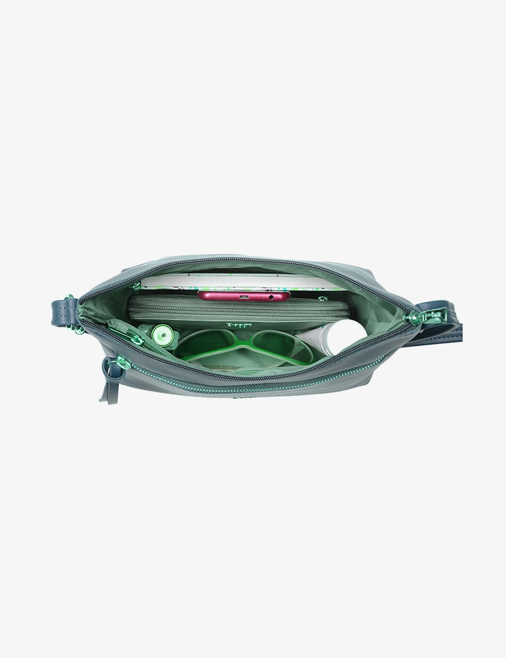 Dual-Zip Everyday Crossbody Bag