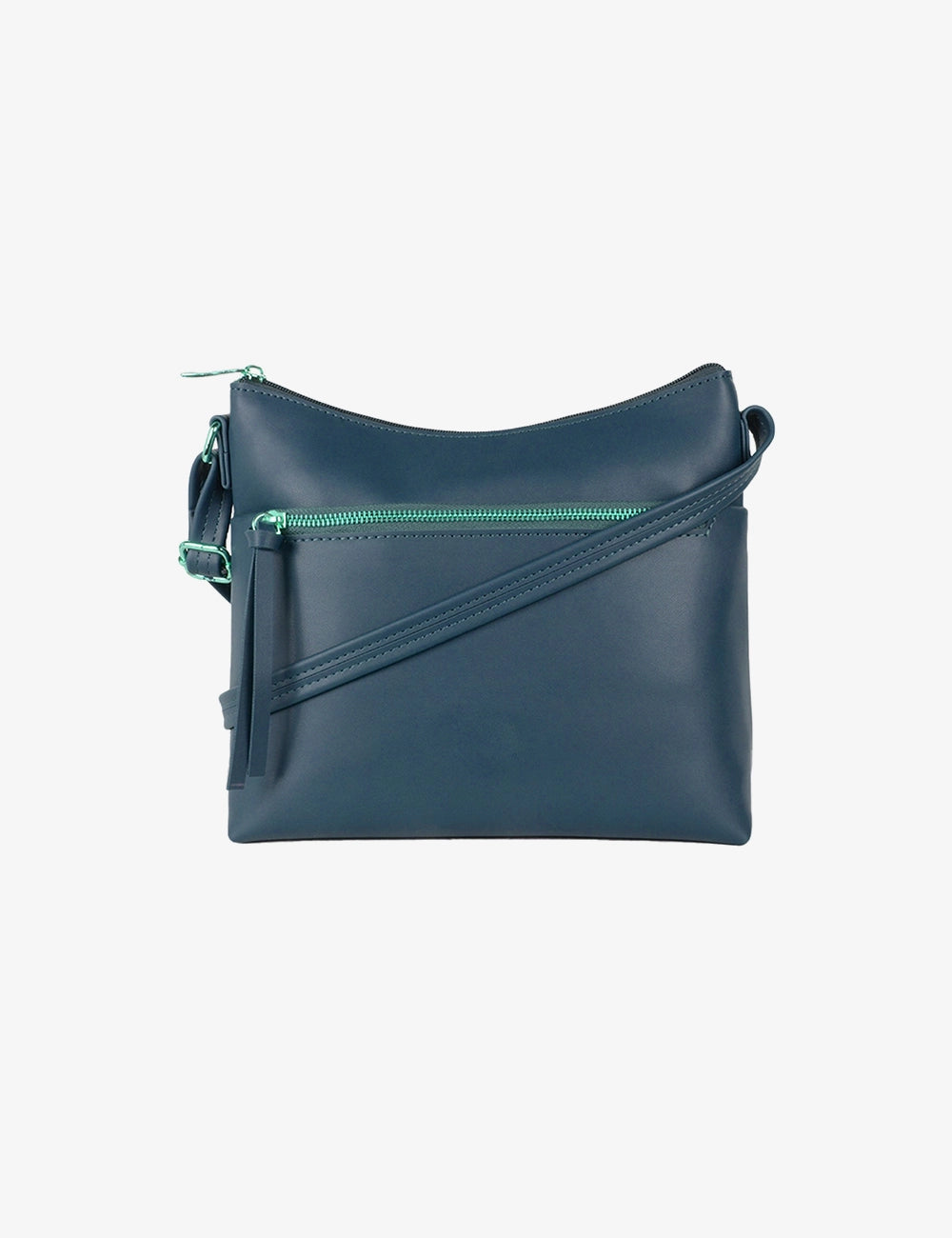 Dual-Zip Everyday Crossbody Bag