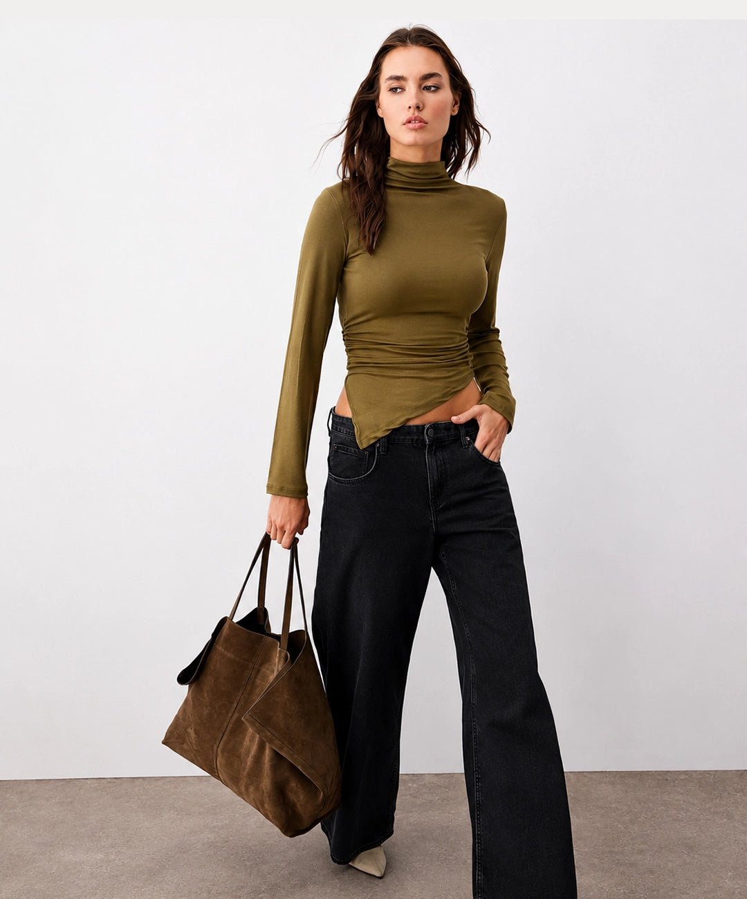 Soft High Neck Top