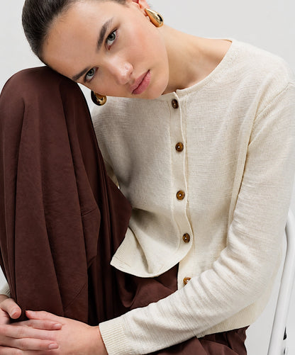 Classic Button Front Cardigan