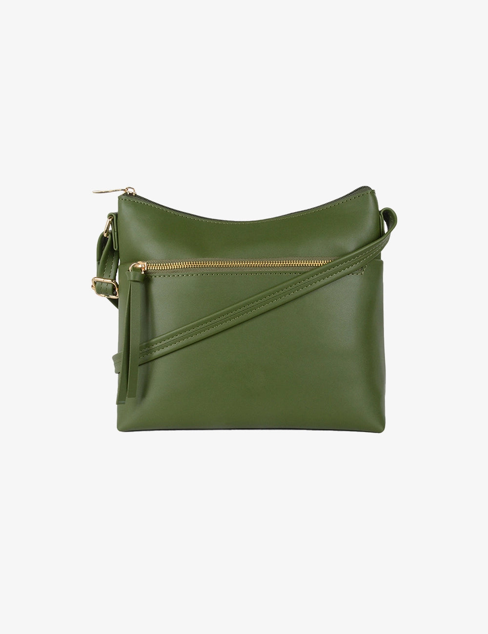 Dual-Zip Everyday Crossbody Bag