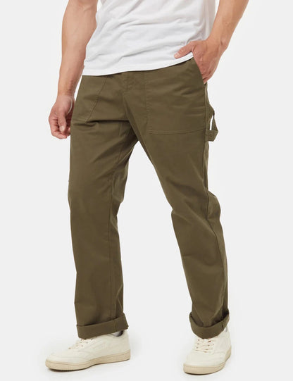 Men Slim Fit Flat-Front Trousers