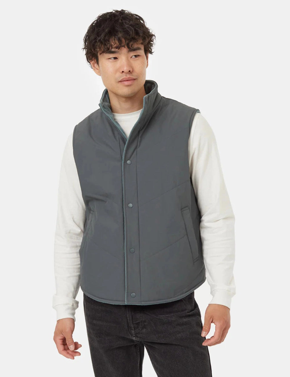 Men Sleeveless Hooded Tailored Jacket