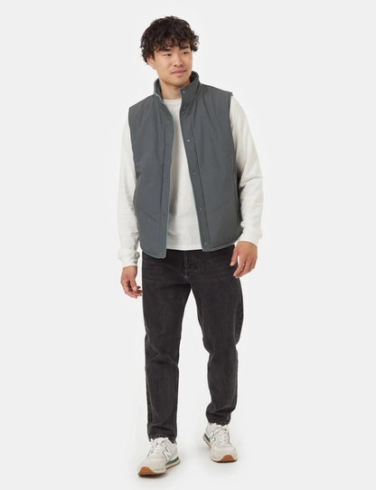 Men Sleeveless Hooded Tailored Jacket