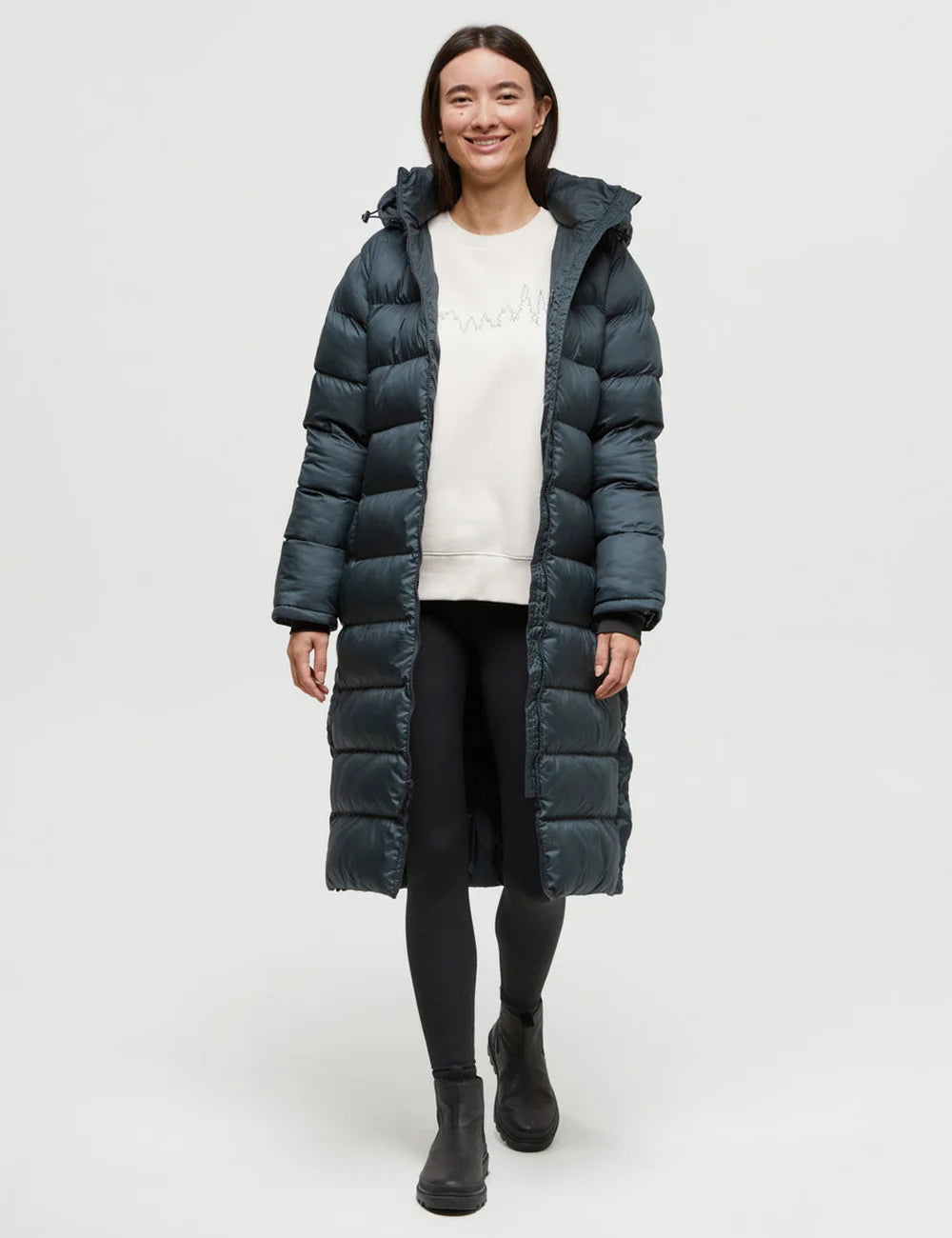 Longline Hooded Puffer Coat