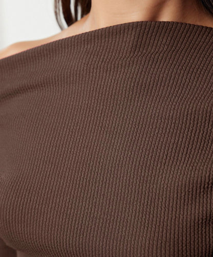 Draped Off Shoulder Top