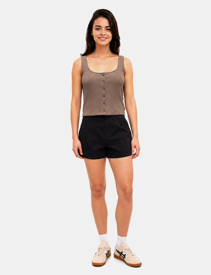Women's Fitted Ribbed Tank Top