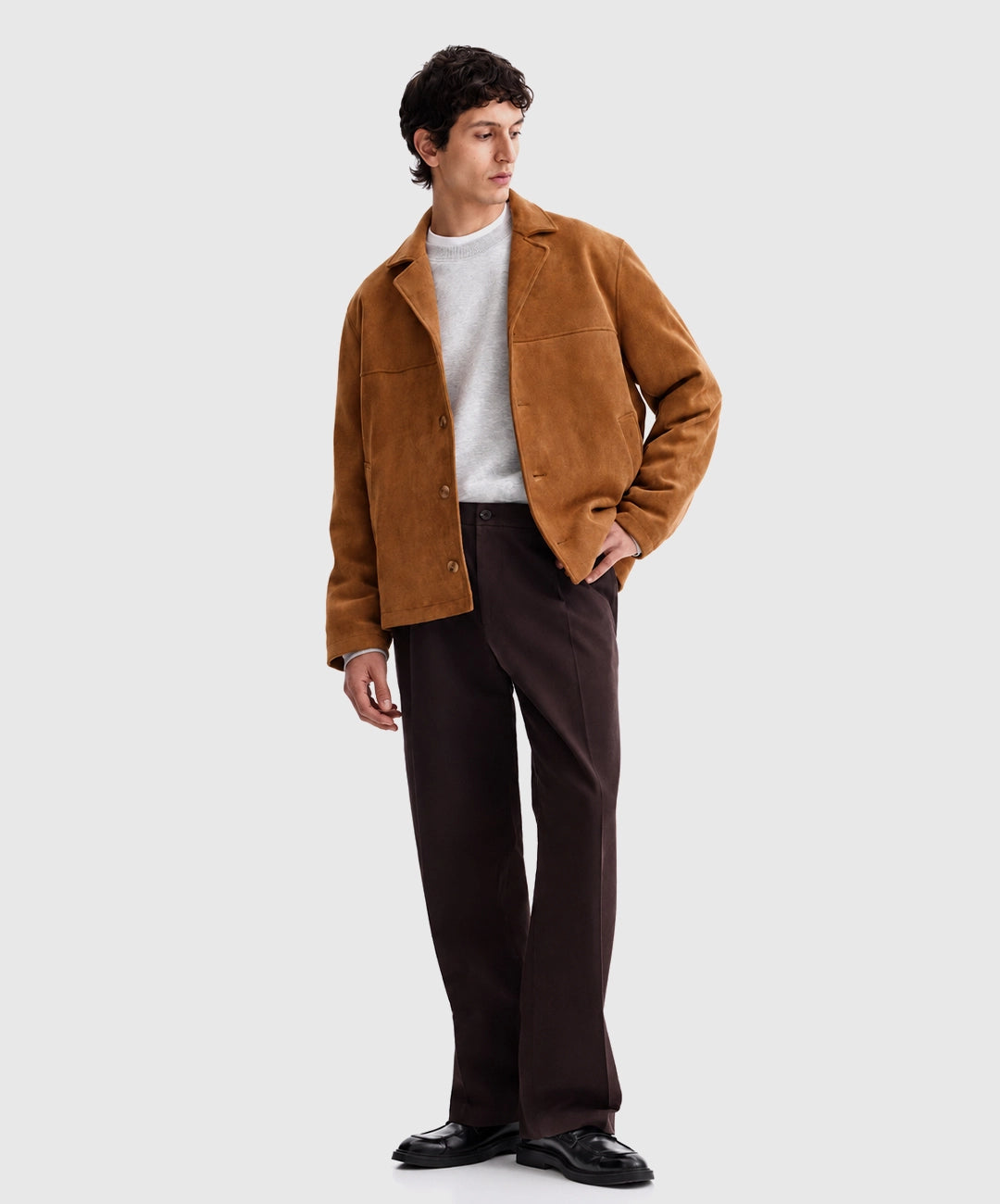 Relaxed Tailored Collar Jacket