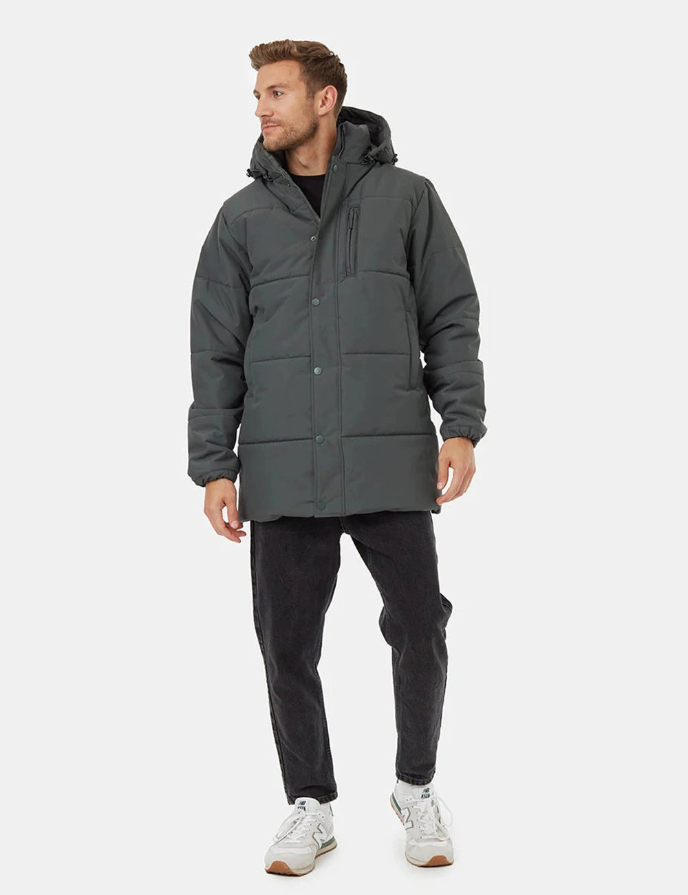 Men Longline Puffer Jacket