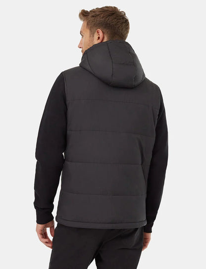 Men Solid Hooded Jacket