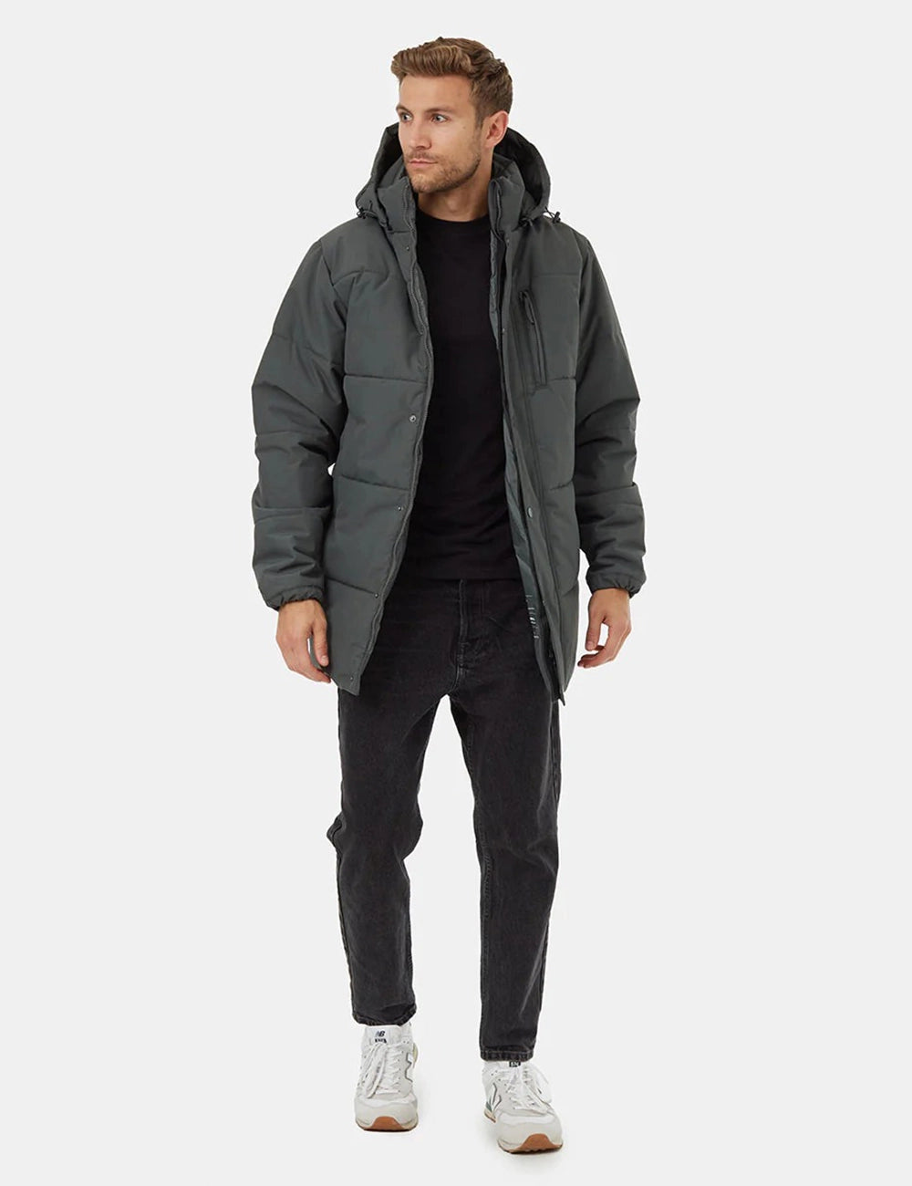 Men Longline Puffer Jacket