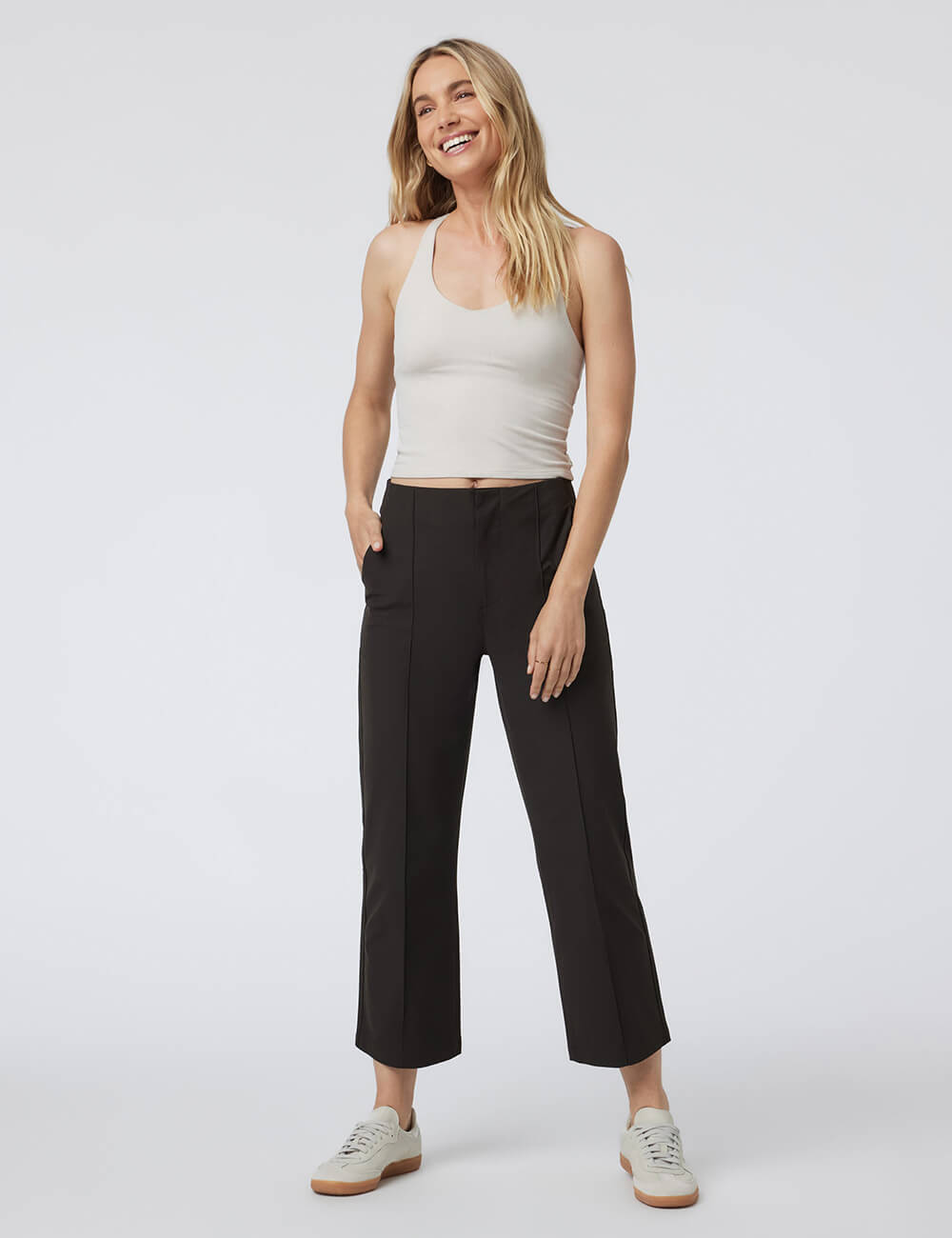 High-Rise Tapered Fit Pants