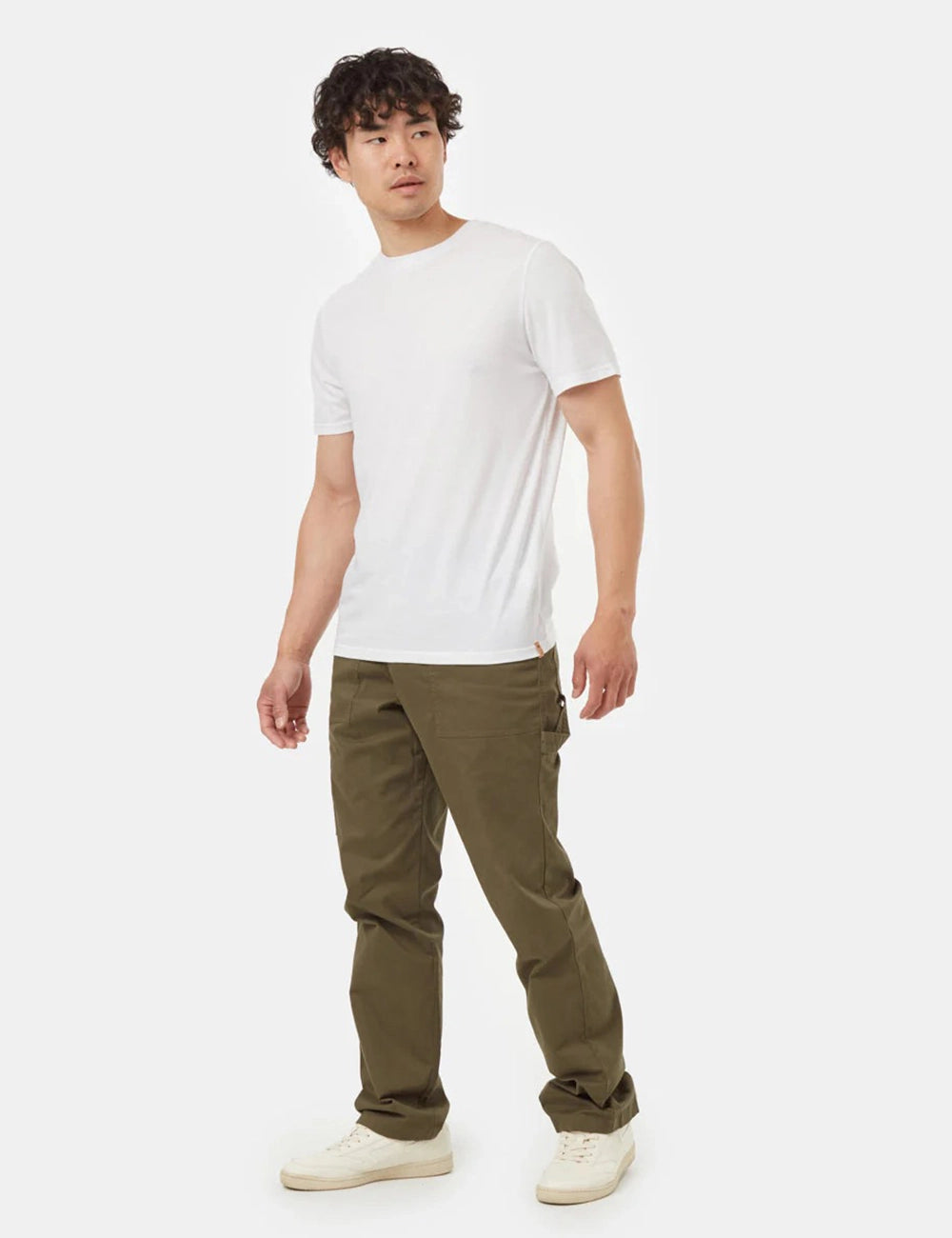 Men Slim Fit Flat-Front Trousers