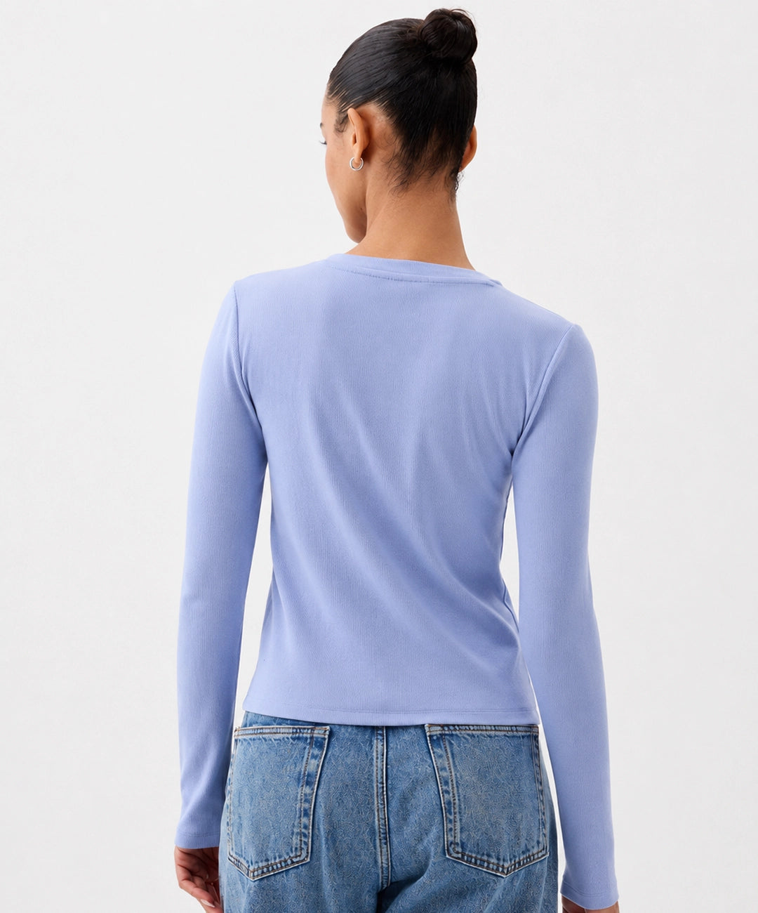 Ribbed Button Front Cardigan