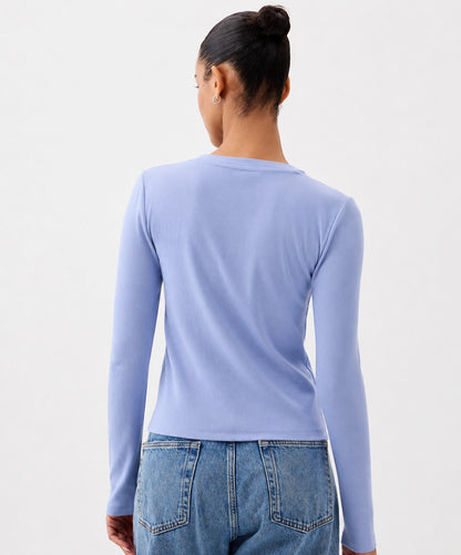 Ribbed Button Front Cardigan