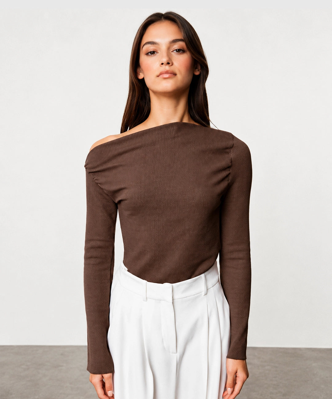Draped Off Shoulder Top