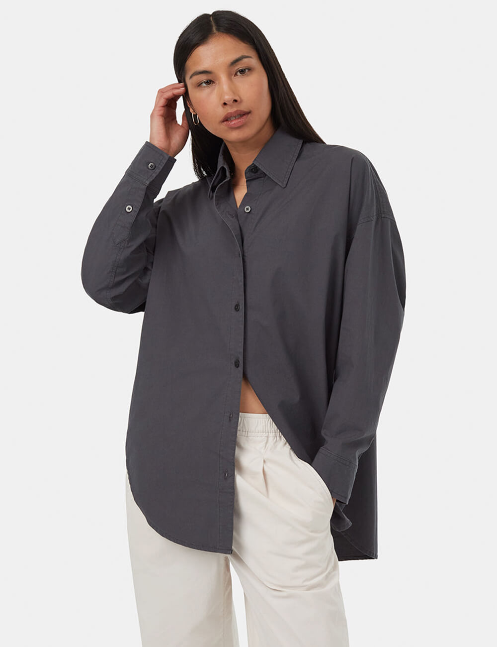 Regular Fit Drop Shoulder Shirt