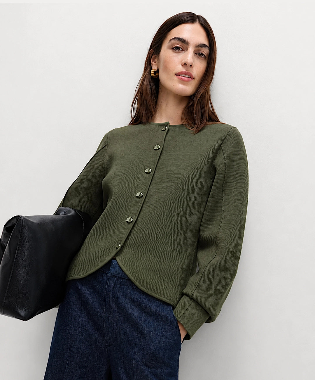 Elegant Button Front Jacket