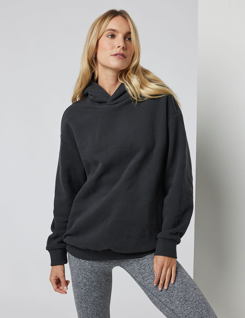 Full Sleeve Solid Hooded Sweatshirt