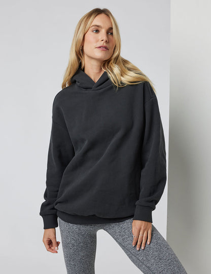 Full Sleeve Solid Hooded Sweatshirt