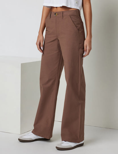 Wood Brown Straight Jeans