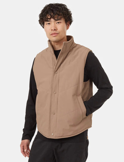 Men Sleeveless Hooded Tailored Jacket