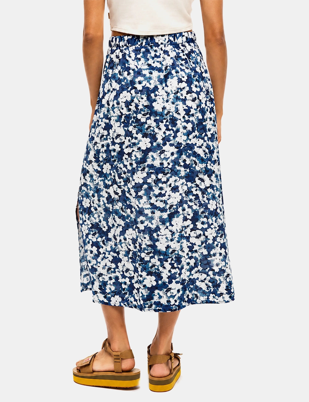 Women's Floral Print Midi Skirt