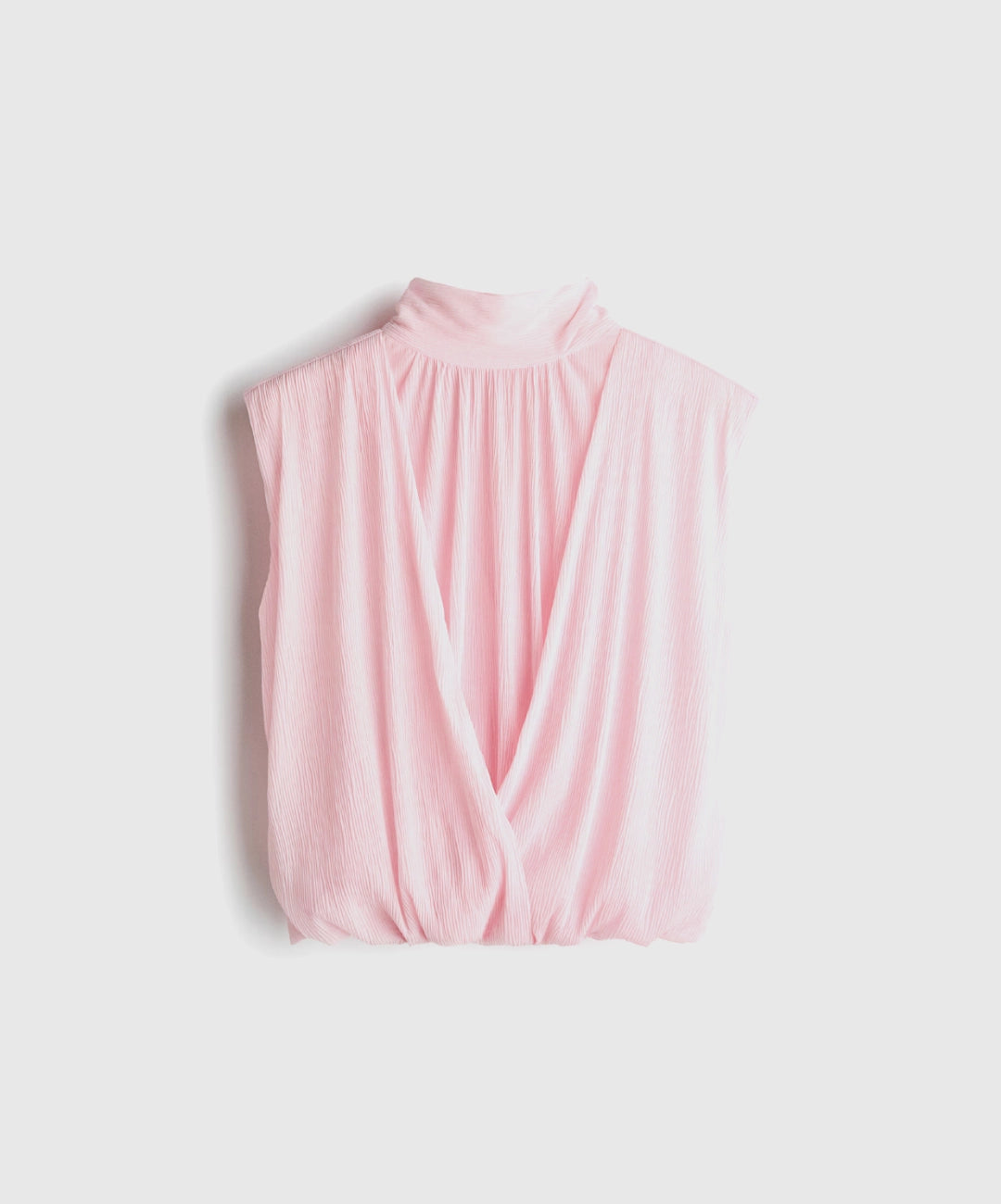 Gathered High Neck Top