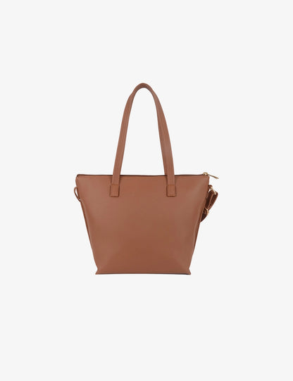 Structured Zip-Top Tote Bag
