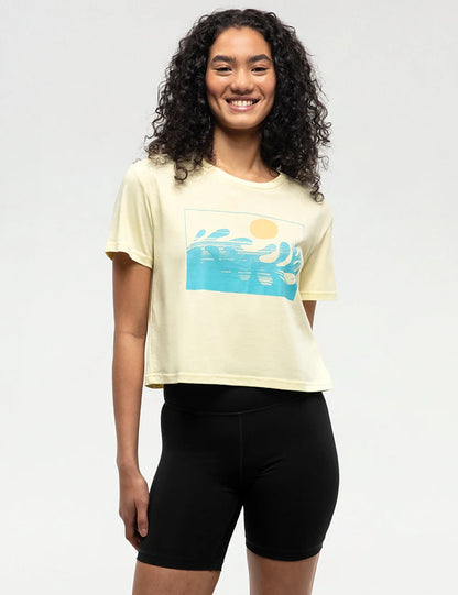 Sunrise Graphic Crop T-Shirt