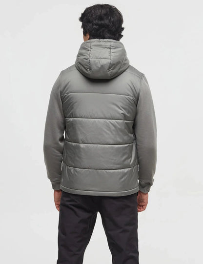 Men Solid Hooded Jacket