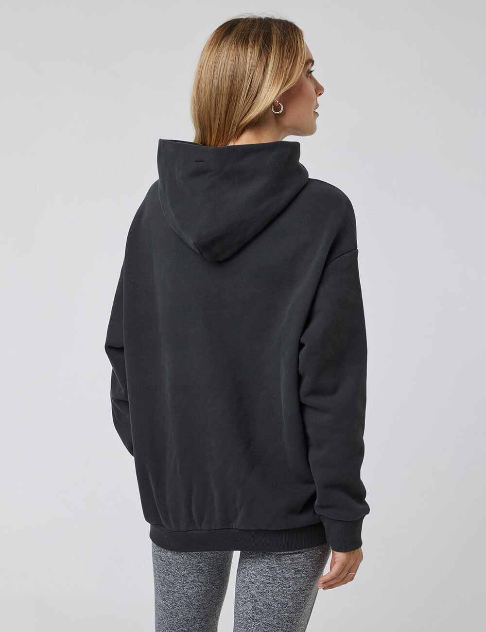 Full Sleeve Solid Hooded Sweatshirt