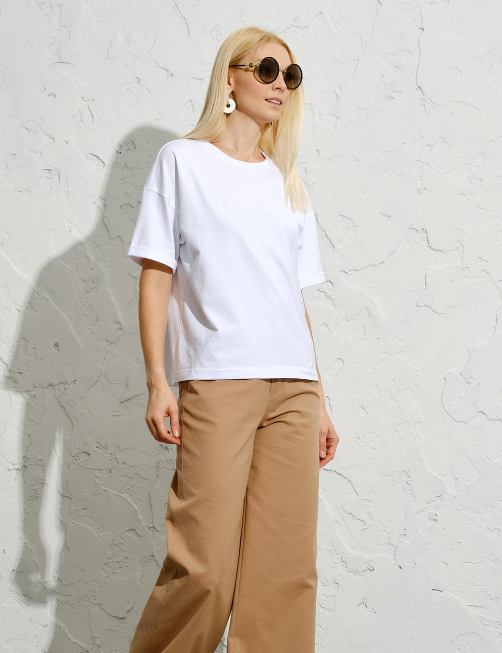 Flared Cotton Blend Track Pants