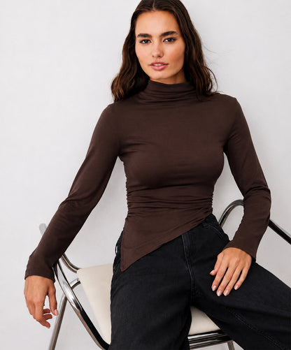 Soft High Neck Top
