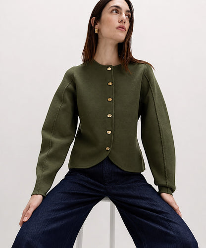 Elegant Button Front Jacket