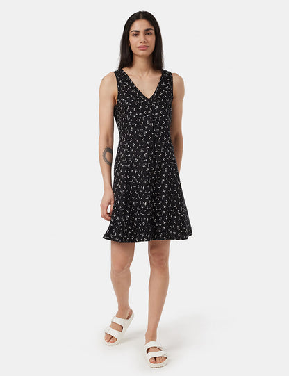 Button Front Midi Dress