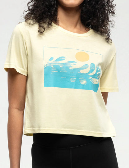 Sunrise Graphic Crop T-Shirt