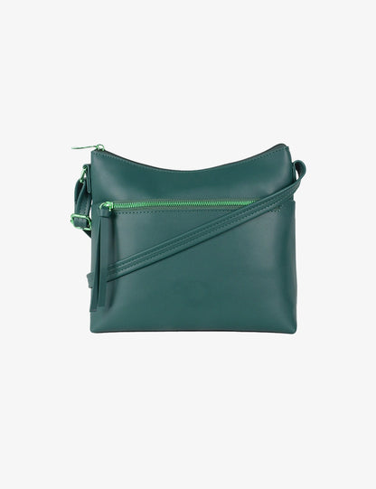Dual-Zip Everyday Crossbody Bag