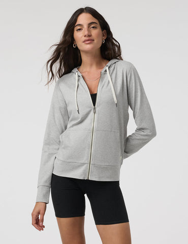 Zipped Women Hooded Sweatshirt