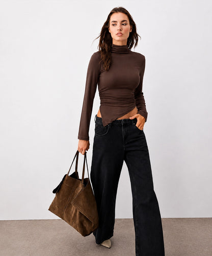 Soft High Neck Top