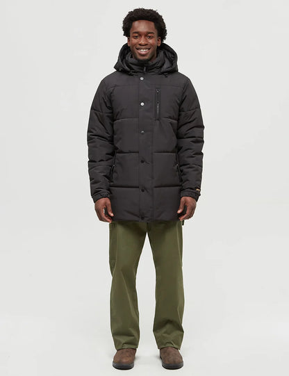 Windproof Full-Zip Puffer Jacket