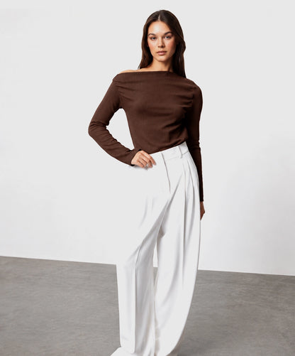 Draped Off Shoulder Top