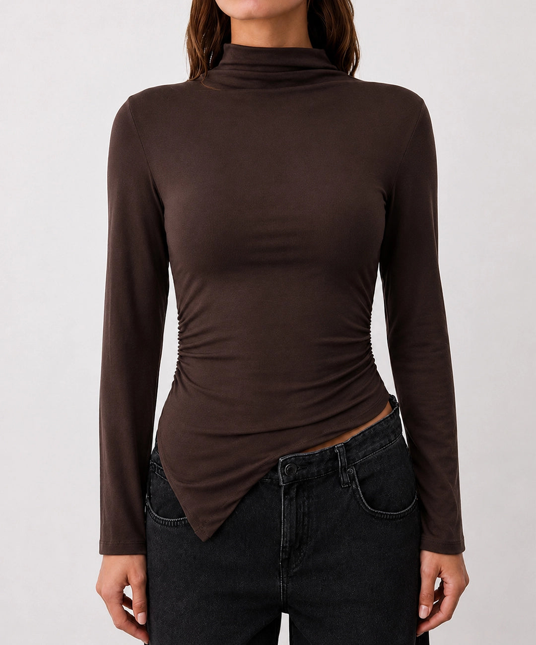 Soft High Neck Top